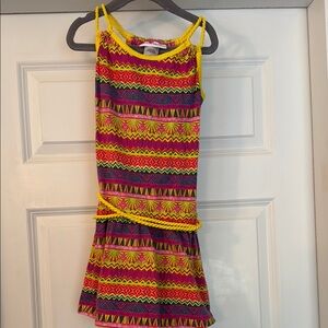 American Girl Colorful Patterned Kids Dress